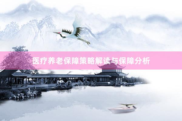 医疗养老保障策略解读与保障分析
